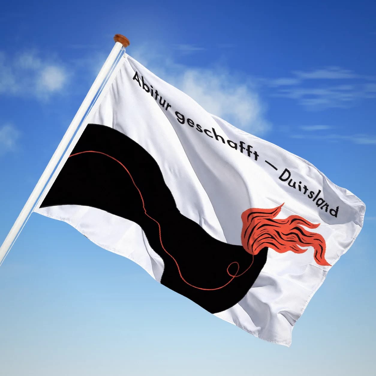 Abitur geschafft — Duitsland — Linosnede