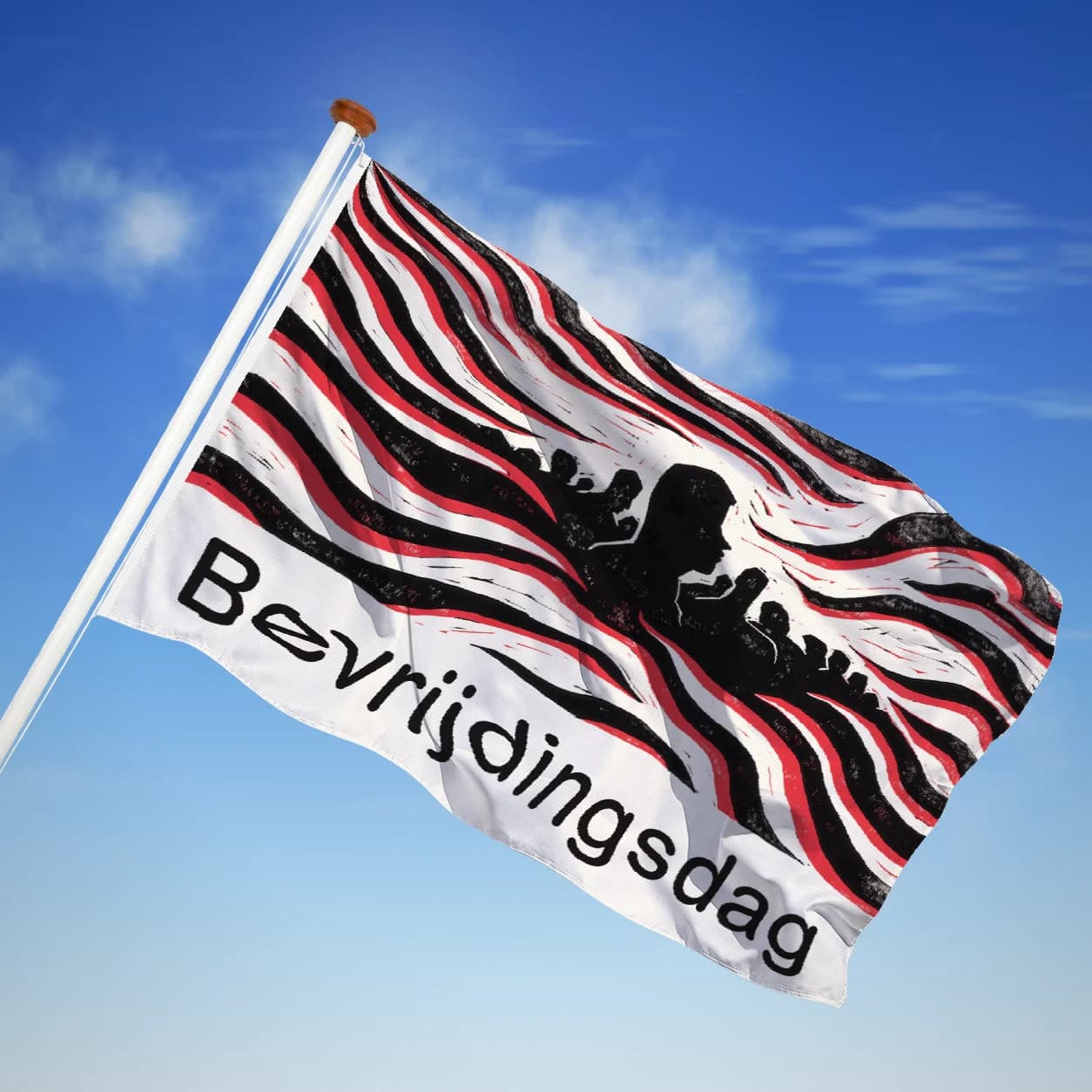 Bevrijdingsdag — Linosnede