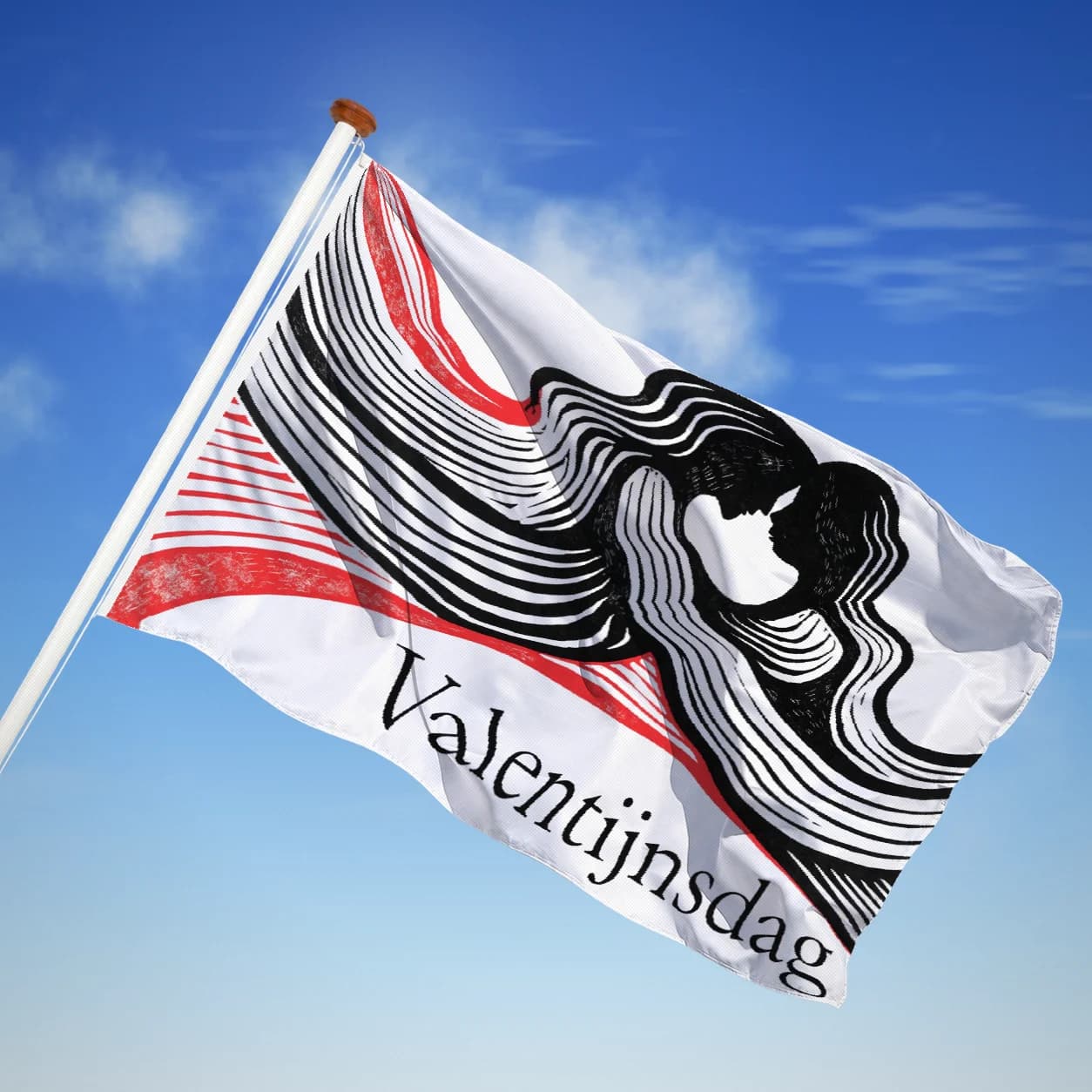 Valentijnsdag — Linosnede